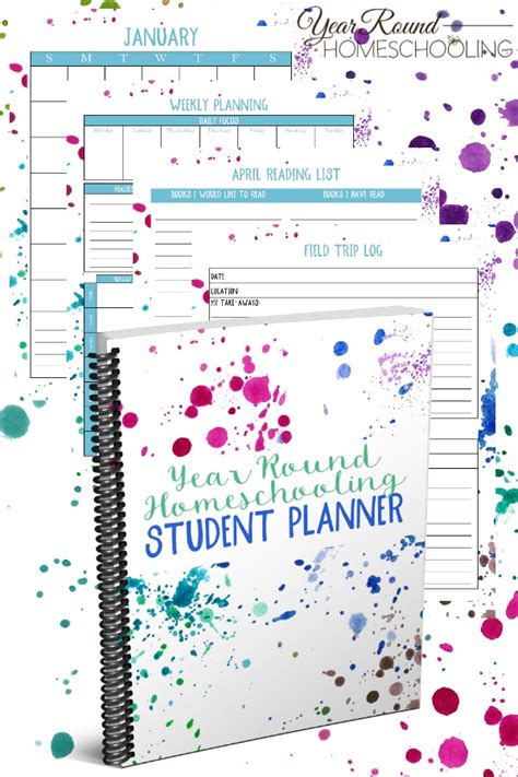 The garden can be a place of solitude, as well as growing your favourite seeds, and potting up your favourite plants. Year Round Homeschooling Student's Planner - Year Round ...