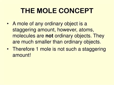 Ppt The Mole Concept Powerpoint Presentation Free Download Id9451727