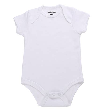 Solid White Cotton Baptism Toddler Baby Clothes100 Cotton Short
