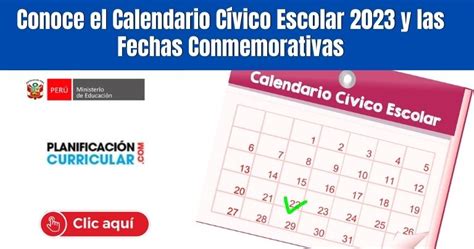 Calendario Civico Escolar 2023 Minedu Peru IMAGESEE