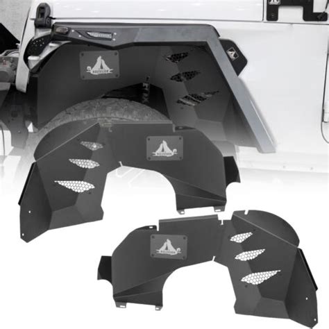 4pcs Front And Rear Inner Fenders Liner Kit Steel For Jeep Wrangler Jl