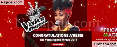 The show's innovative format features four stages of competition: KUDOS: A'rese Emerged Winner At The Voice Nigeria Season 1 ...
