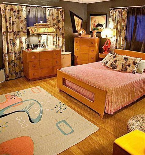 18 Retro Themed Bedroom Design Ideas Curtain Patterns