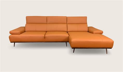 Use materials of fabric, pu, casa leather. 1097 Full Thick Leather L-Shape Sofa - Rustica Malaysia