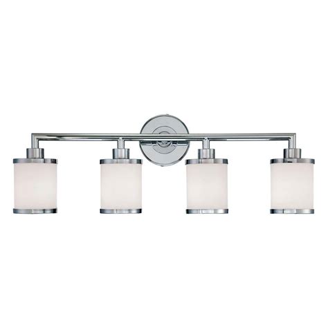 Many styles from this collection are also appropriate for commercial. Millennium Lighting 4-Light Chrome Vanity Light with ...
