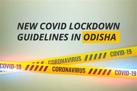 Shutdowns, alerts and more rules: New COVID lockdown guidelines in Odisha - Odisha News Insight