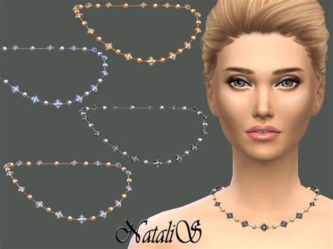 Chain With Beads And Crystals By Natalis At Tsr Sims 4 Updates