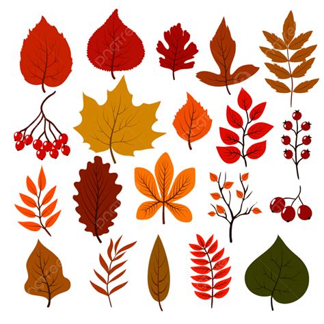 Red Autumn Leaves Vector Hd Images Golden And Red Autumn Leaves Red