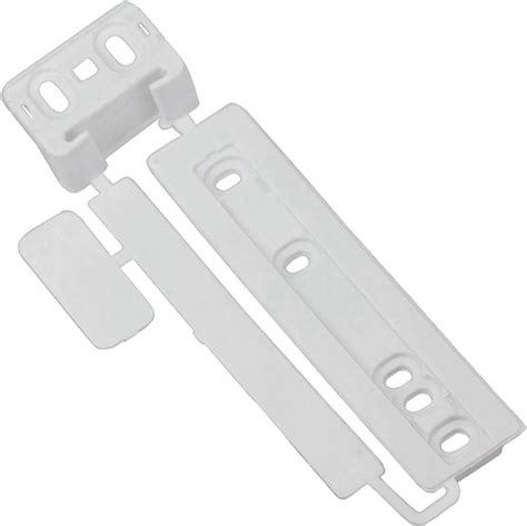 SPARES2GO Door Plastic Mounting Bracket Fixing Slide Kit Compatible