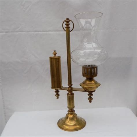 For wood candle holders repeat the above instructions, but do not immerse in water. Vintage Brass Student Candle Holder Lamp by ...
