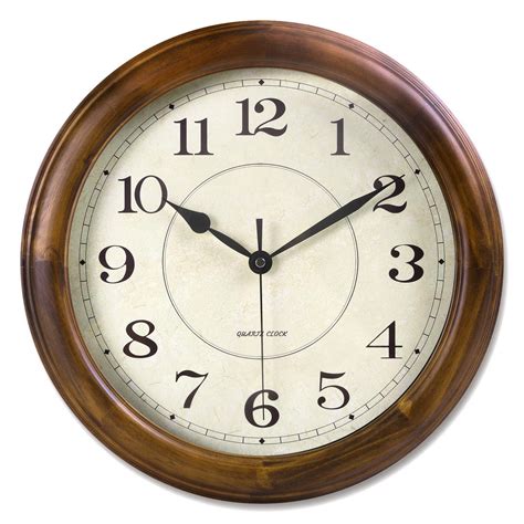 Buy Kesin Wall Clock Wood 14 Inch Silent Wall Clock Large Decorative