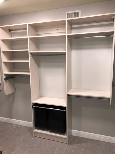 Start by collecting some hampers or laundry baskets that are all the same size. Custom Closets Gallery - Kansas City Custom Closets