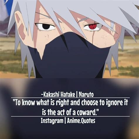 Kakashi Hatake Naruto Shippuden Anime Quote Anime D Anime Life