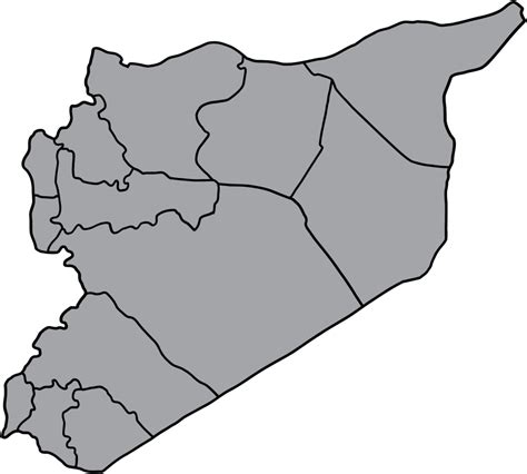 Dibujo A Mano Alzada Del Mapa De Siria PNG