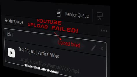 Davinci Resolve Youtube Upload Failed Resolved 2023