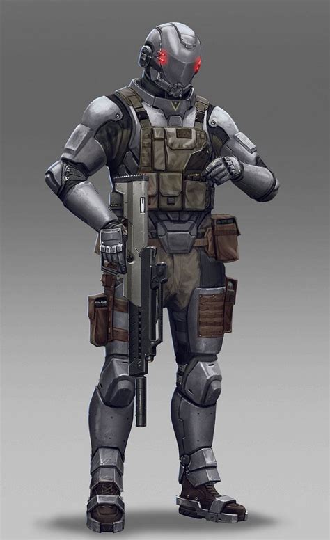 Soldier By Hokunin On Deviantart Futuristic Armor Sci Fi Characters