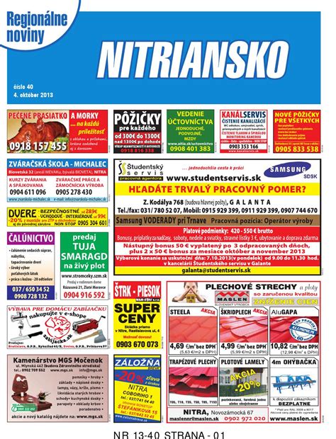 nitriansko 13 40 by nitriansko nitriansko issuu