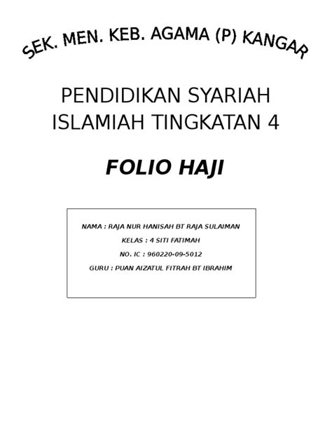 Buy buku teks pendidikan syariah islamiah tingkatan 4 online published by telaga biru (isbn: Pendidikan Syariah Islamiah Tingkatan 4: Folio Haji