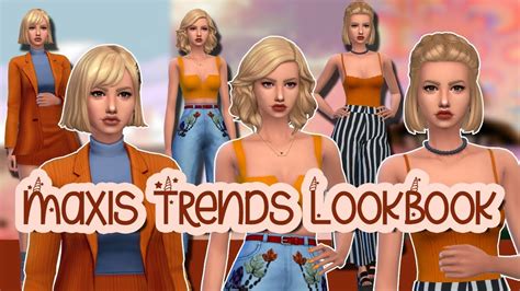 Lookbook Maxis Match Trends 2019 The Sims 4 Downloads Youtube