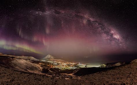 Antarctic Photo Library Photo Details Mcmurdo Station Auroras Milky