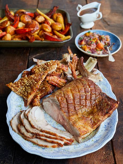 Jamies Epic Roast Pork Jamie Oliver Pork Recipes
