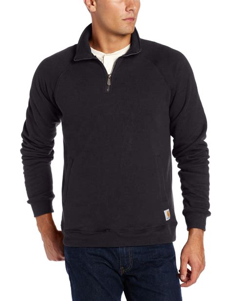 Download Carhartt Men's Midweight Quarter Zip Mock Neck Sweatshirt ...