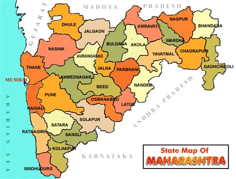 State Of Maharashtra Map Transport Population Tourism Culture Info Etc