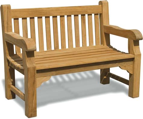 Jati Gladstone 2 Seater Fully Assembled Garden Bench 4ft Teak Park Bench Brand Quality