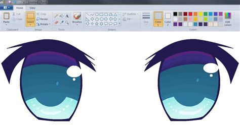 Most satisfying speed drawing anime character using ms paint. Real Time 】 How I Draw Anime Eyes using Mouse on MS Paint - YouTube