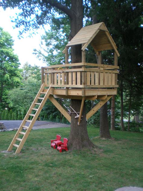 Simple Treehouse Roof House Decor Concept Ideas