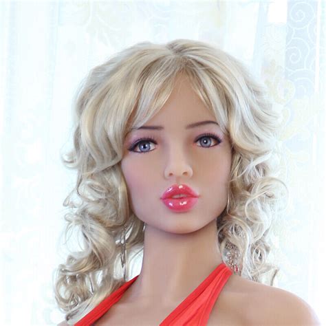 real sex doll head tpe sexy big lips oral sex love toy heads for men masturbator ebay