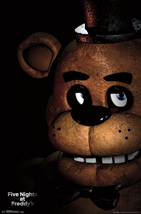 Five Nights At Freddys Poster Freddy Nerdkungfu