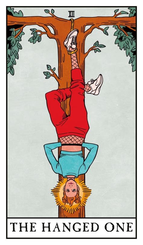 The Hanged One Modern Witch Tarot An Art Print By Lisa Sterle In
