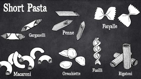 An Illustrated Guide To Different Pasta Shapes And Names