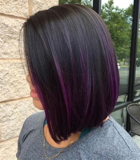 20 Must Try Subtle Balayage Hairstyles Purple Ombre Hair Short