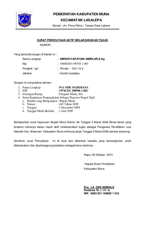 Contoh Surat Aktif Organisasi Contoh Surat