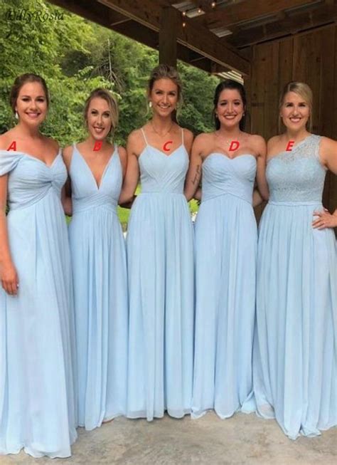 Baby Blue Bridesmaid Dresses Fashion Dresses