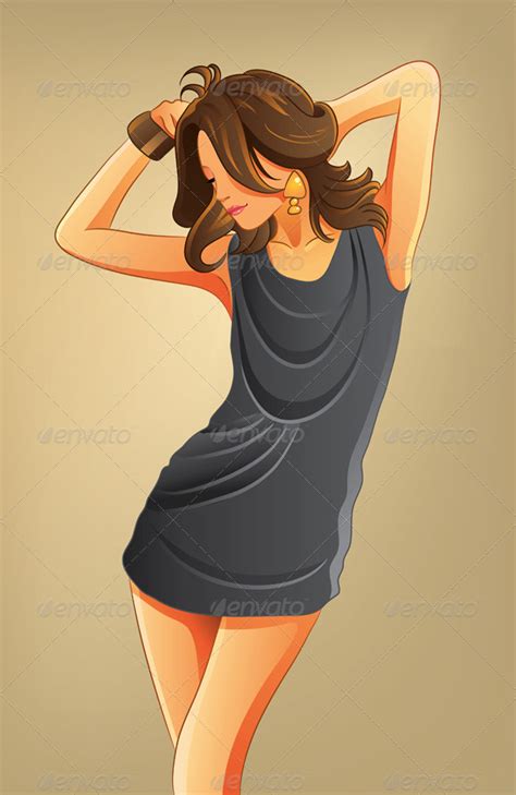 Sexy Woman With Short Dress By H Nk GraphicRiver