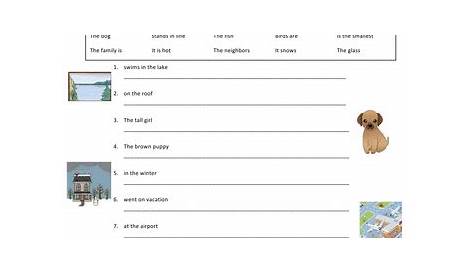 Sentence Fragments to Complete Sentences | Worksheet | Education.com