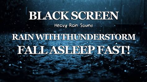 Sleep Instantly Within 2 Minutes Heavy Rain With Thunderstorm Rain