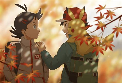 Pikachu Ash Ketchum And Goh Pokemon And More Drawn By Minato