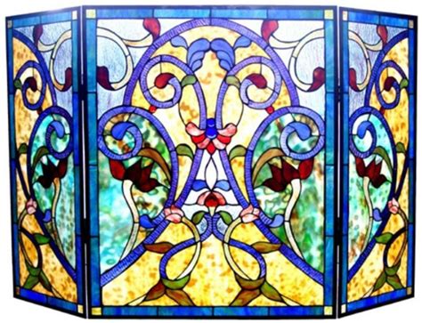Stained Glass Fire Screen Stained Glass Fireplace Screen Stained