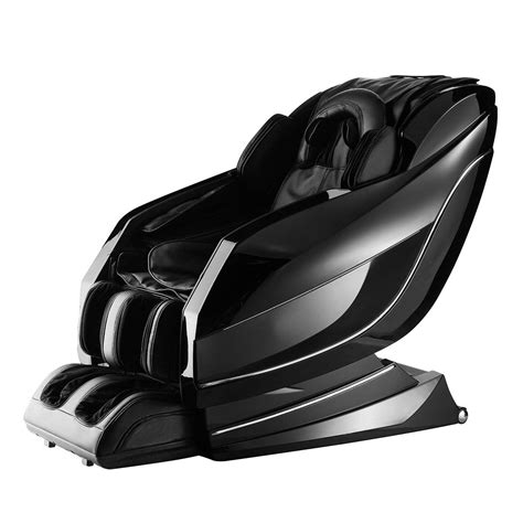 Zero Gravity Heated Reclining L Track Massage Chair In Black Dla10 C