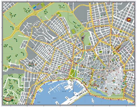 Large Detailed Tourist Map Of Palma De Mallorca Tourist Map Map My
