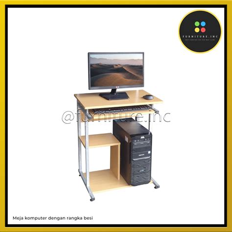 Lunar Furniture Meja Komputer Rangka Besi Minimalis Huga 904 Lazada