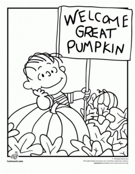 Great Pumpkin Charlie Brown Coloring Pages Great Pumpkin Charlie Brown