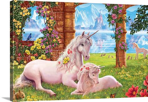 Unicorn Mother And Foal Wall Art Canvas Prints Framed Prints Wall