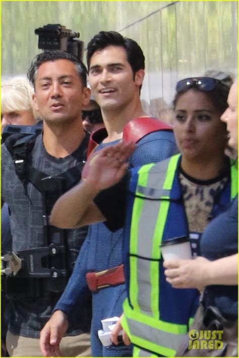 Tyler Hoechlin Saves The Day As Superman While Filming For Supergirl