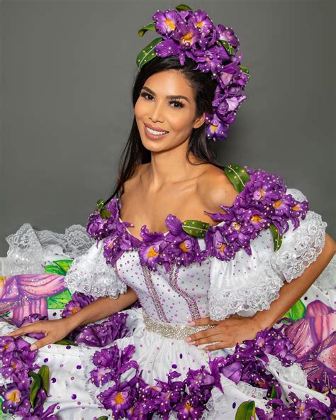 Costa Rica S Ivonne Cerdas Reveals Her Guaria Morada National Costume For The 69th Miss Universe