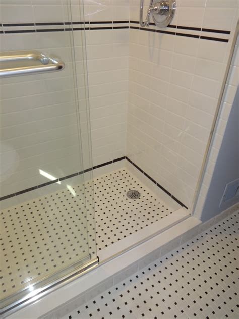 Black And White Bathroom Remodel Modern Bathroom New York By